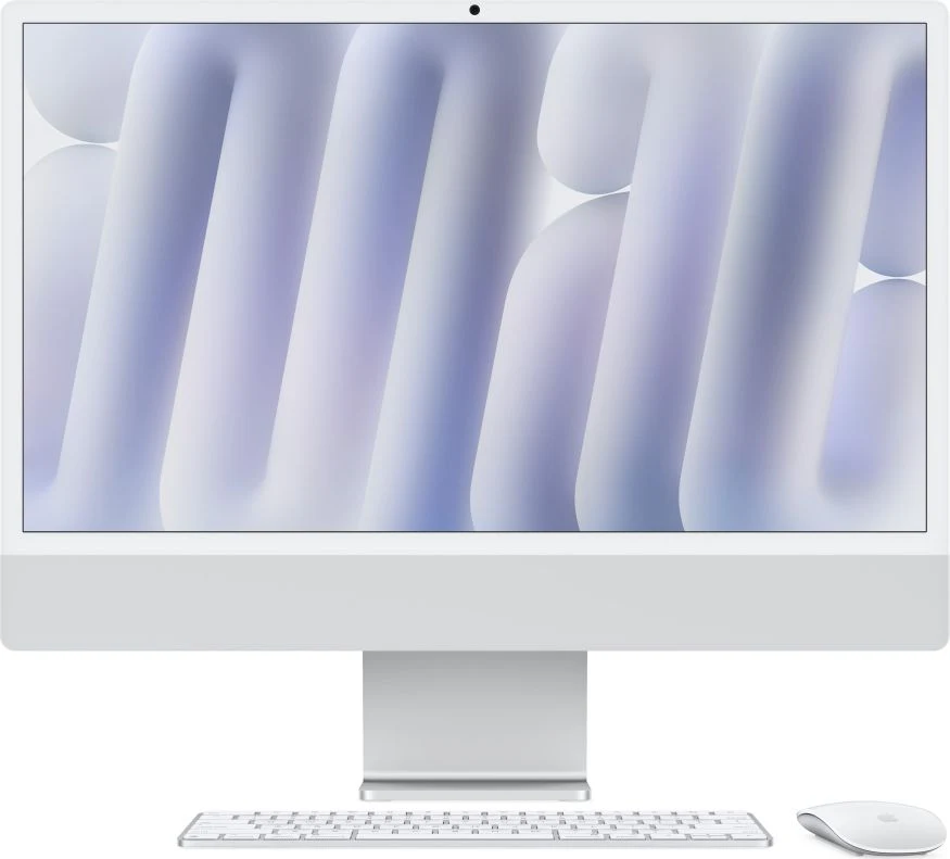 Моноблок Apple iMac 24" Retina 4,5K (M4 10C CPU, 10C GPU, 2024), 16 ГБ, 256 ГБ SSD, Silver, MWUU3 Silver