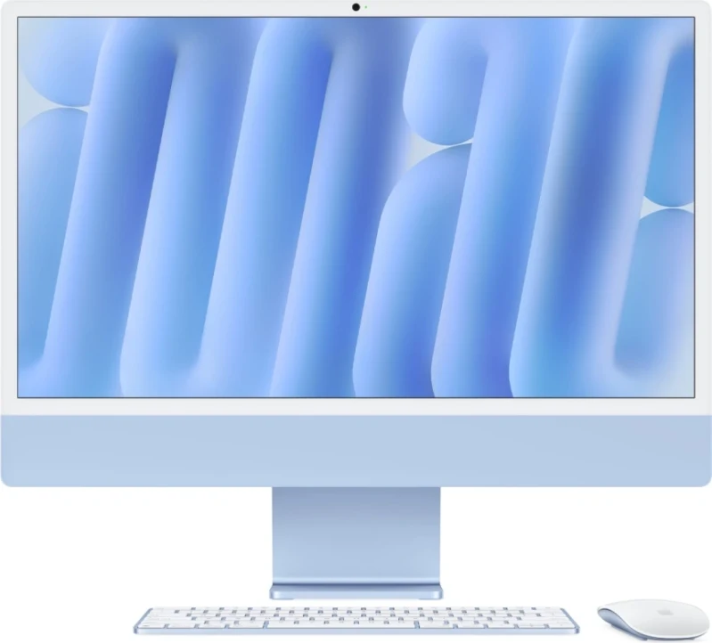 Моноблок Apple iMac 24" Retina 4,5K (M4 8C CPU, 8C GPU, 2024), 16 ГБ, 256 ГБ SSD, Blue, MWUF3 Blue