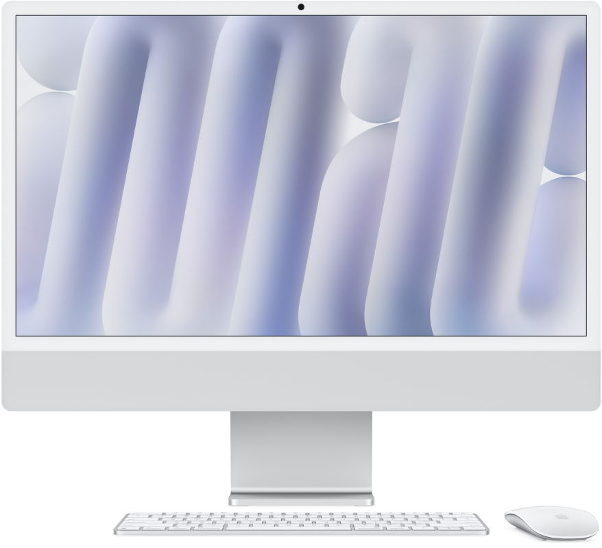 Моноблок Apple iMac 24" Retina 4,5K (M3, 8C CPU, 10C GPU, 2023), 24 ГБ, 2ТБ SSD, серебристый Silver