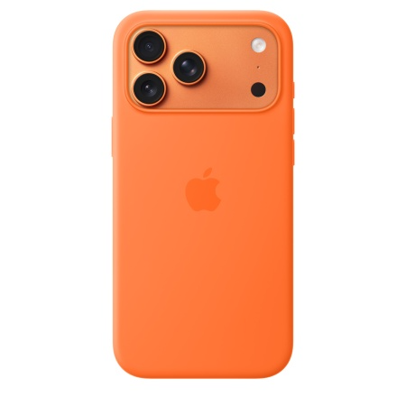 Защитный чехол Silicone Case с MagSafe для iPhone 17 Pro Max Orange